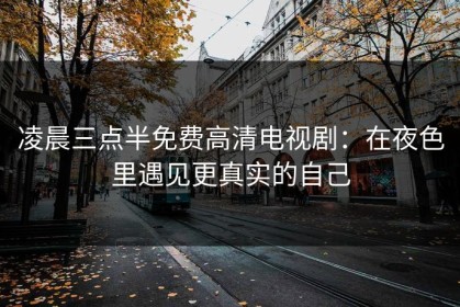 凌晨三点半免费高清电视剧：在夜色里遇见更真实的自己