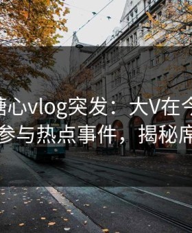 [爆料]糖心vlog突发：大V在今日凌晨被曝曾参与热点事件，揭秘席卷全网