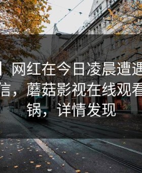 【震惊】网红在今日凌晨遭遇mogutv无法置信，蘑菇影视在线观看全网炸锅，详情发现